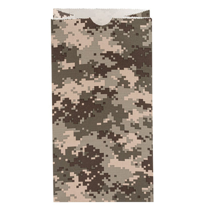 Bag Tek Camouflage Paper Bag - 4 lb - 5" x 3 1/4" x 9 1/2" - 100 count box
