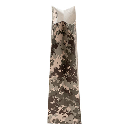 Bag Tek Camouflage Paper Bag - 4 lb - 5" x 3 1/4" x 9 1/2" - 100 count box