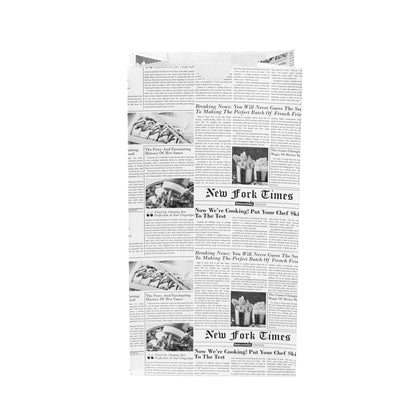 Bag Tek Newsprint Paper Bag - 4 lb - 5" x 3 1/4" x 9 1/2" - 100 count box