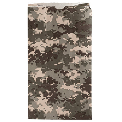 Bag Tek Camouflage Paper Bag - 6 lb - 6" x 3 1/2" x 10 3/4" - 100 count box