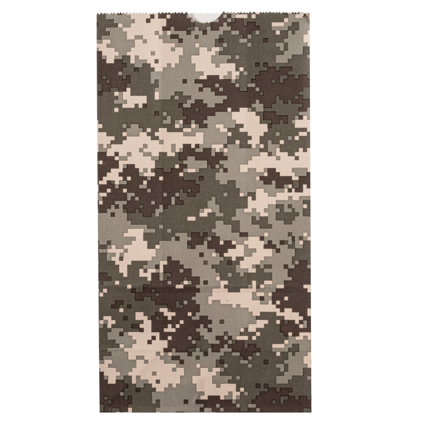 Bag Tek Camouflage Paper Bag - 6 lb - 6" x 3 1/2" x 10 3/4" - 100 count box
