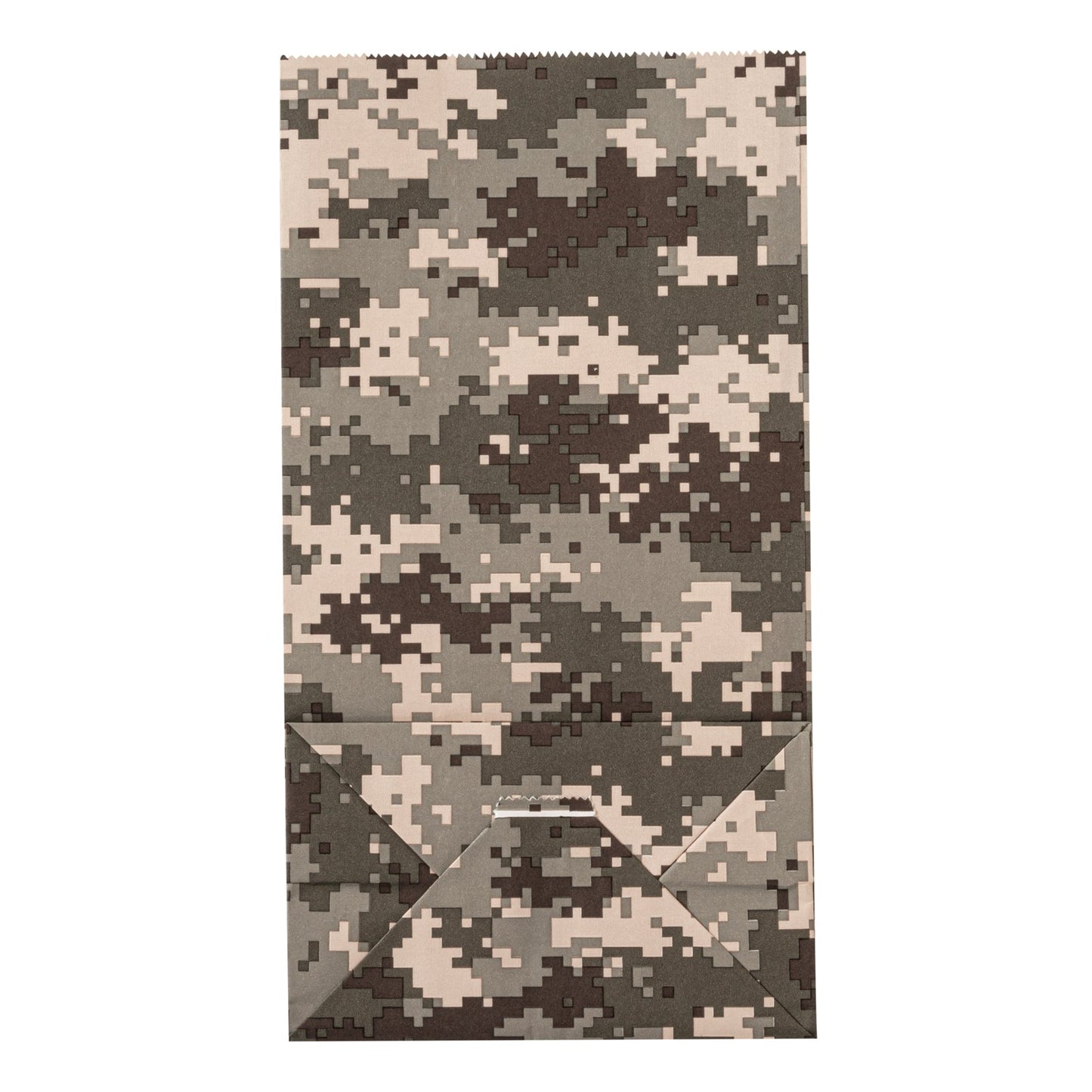 Bag Tek Camouflage Paper Bag - 6 lb - 6" x 3 1/2" x 10 3/4" - 100 count box