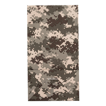 Bag Tek Camouflage Paper Bag - 6 lb - 6" x 3 1/2" x 10 3/4" - 100 count box