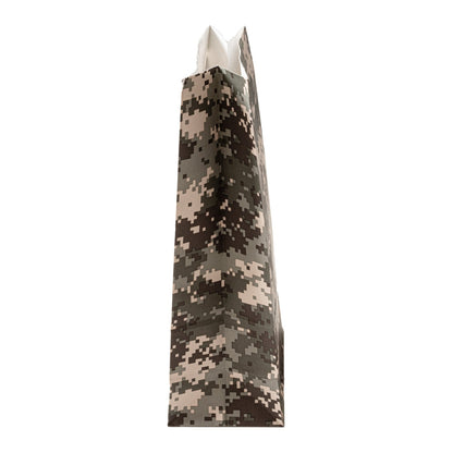 Bag Tek Camouflage Paper Bag - 6 lb - 6" x 3 1/2" x 10 3/4" - 100 count box