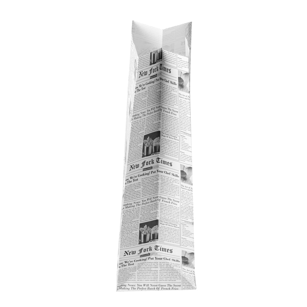 Bag Tek Newsprint Paper Bag - 8 lb - 6" x 4" x 11 3/4" - 100 count box
