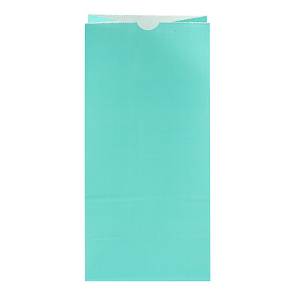 Bag Tek Turquoise Paper Bag - 8 lb - 6" x 4" x 11 3/4" - 100 count box