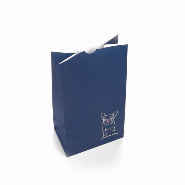 Bag Tek Frenchie Paper Bag - 12 lb - 7" x 4 1/4" x 12 1/2" - 100 count box