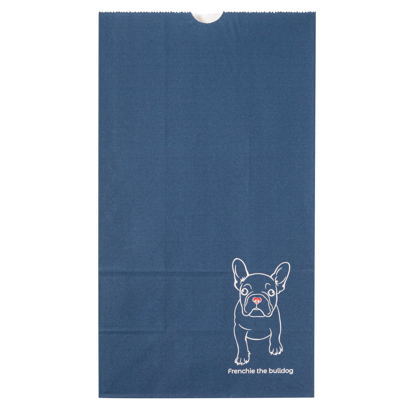 Bag Tek Frenchie Paper Bag - 12 lb - 7" x 4 1/4" x 12 1/2" - 100 count box