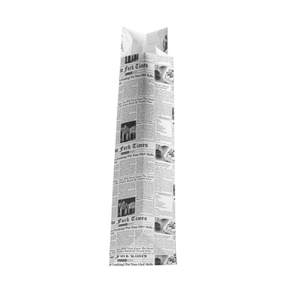 Bag Tek Newsprint Paper Bag - 12 lb - 7" x 4 1/4" x 12 1/2" - 100 count box