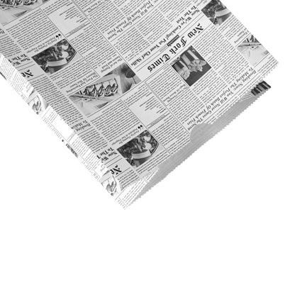 Bag Tek Newsprint Paper Bag - 12 lb - 7" x 4 1/4" x 12 1/2" - 100 count box
