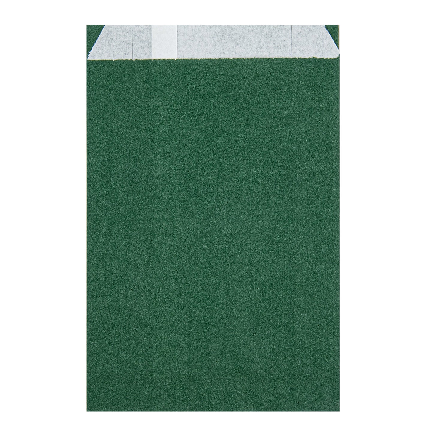 Bag Tek Forest Green Paper French Fry / Snack Bag - 4 1/4" x 1 1/2" x 6 1/4" - 100 count box
