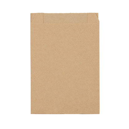 Bag Tek Kraft Paper French Fry / Snack Bag - 4 1/4" x 1 1/2" x 6 1/4" - 100 count box