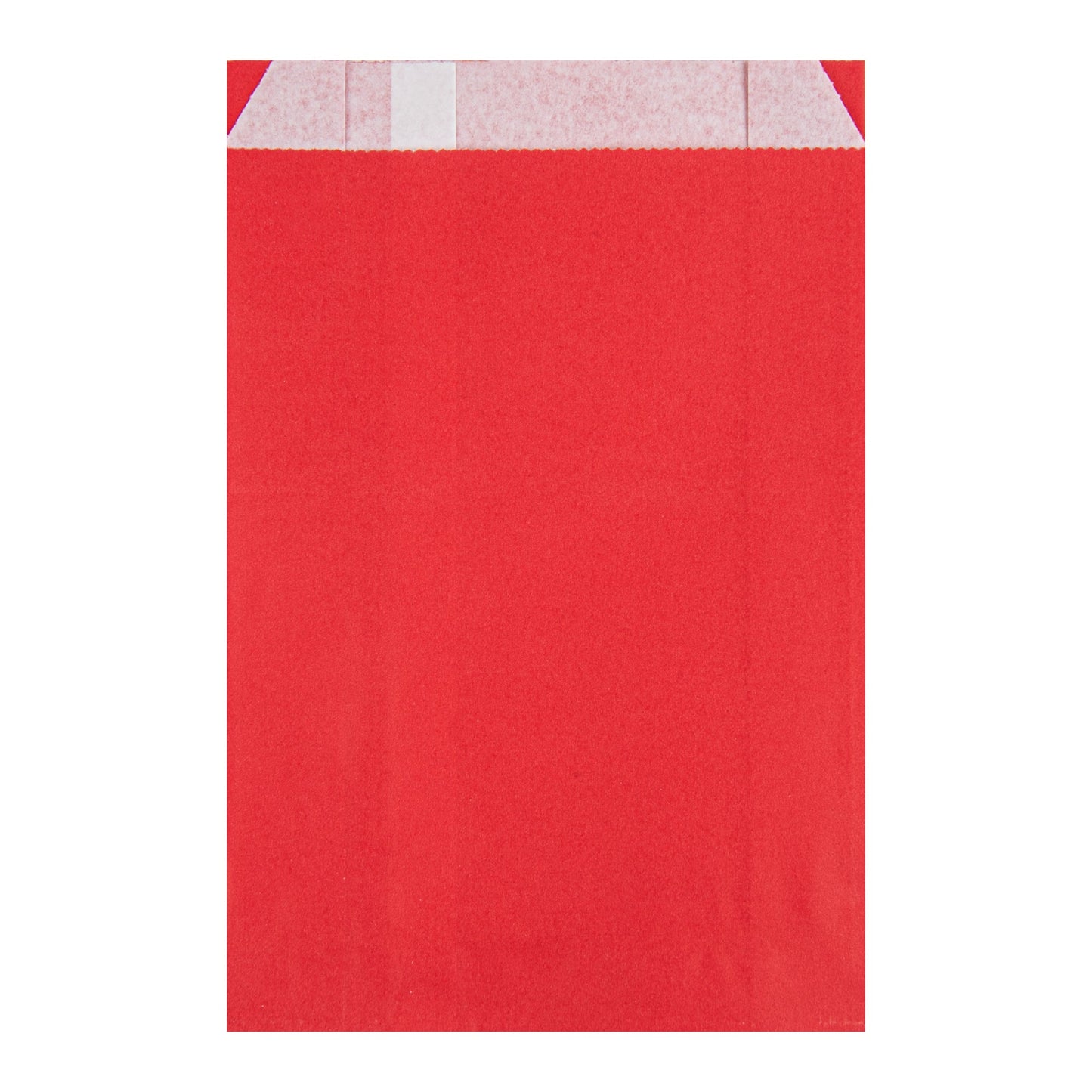 Bag Tek Red Paper French Fry / Snack Bag - 4 1/4" x 1 1/2" x 6 1/4" - 100 count box