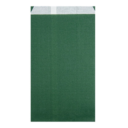 Bag Tek Forest Green Paper French Fry / Snack Bag - 5" x 3" x 8 3/4" - 100 count box