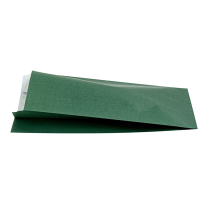 Bag Tek Forest Green Paper French Fry / Snack Bag - 5" x 3" x 8 3/4" - 100 count box