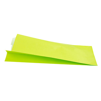 Bag Tek Eco Green Paper French Fry / Snack Bag - 5" x 3" x 8 3/4" - 100 count box