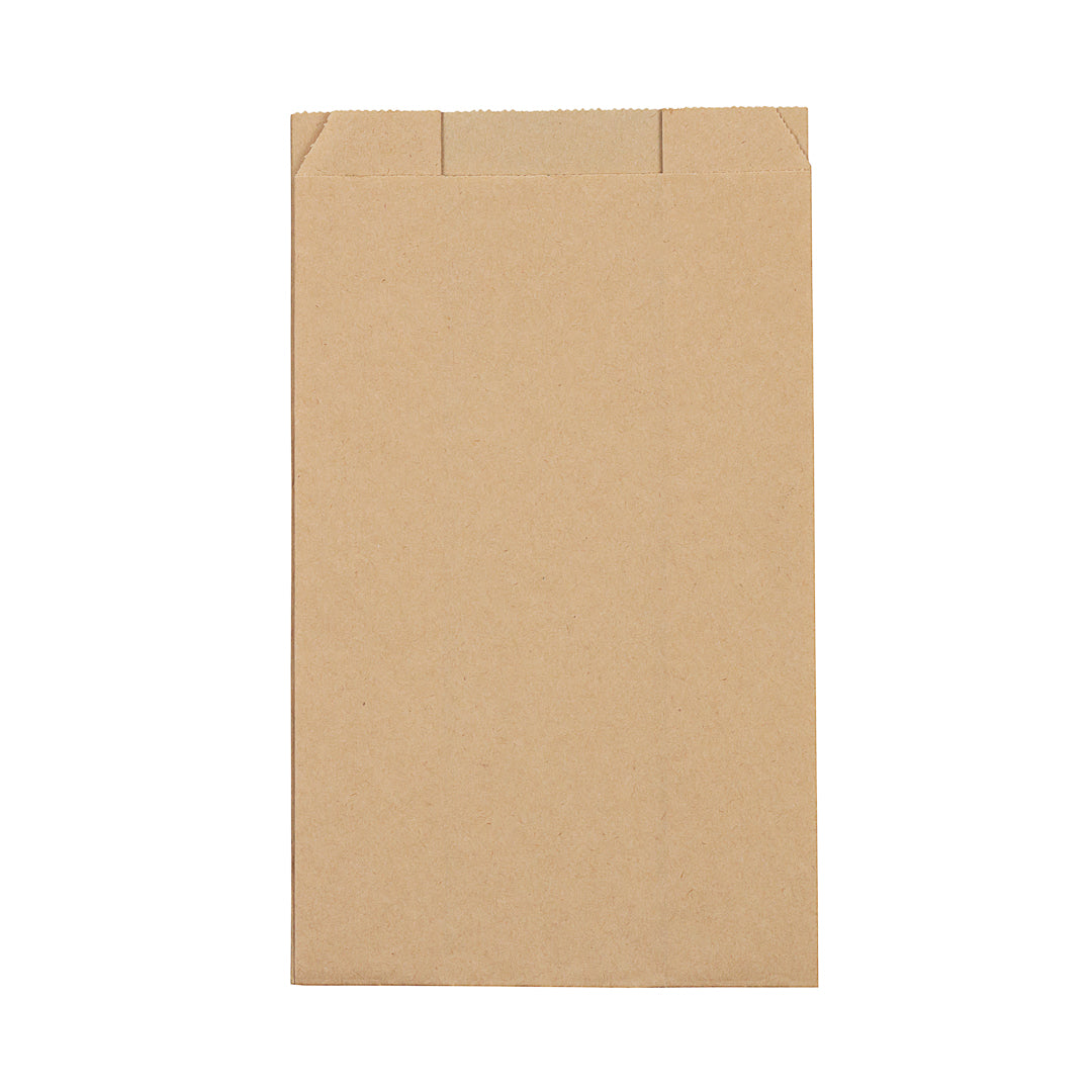 Bag Tek Kraft Paper French Fry / Snack Bag - 5" x 3" x 8 3/4" - 100 count box