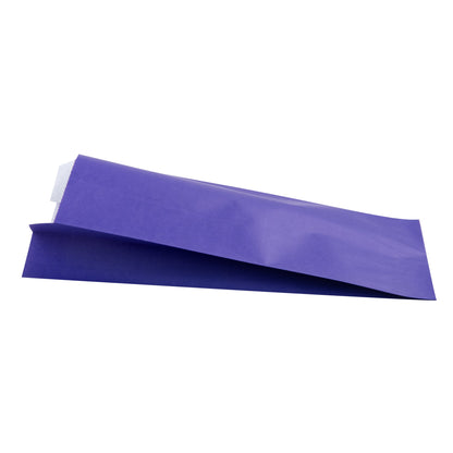 Bag Tek Purple Paper French Fry / Snack Bag - 5" x 3" x 8 3/4" - 100 count box