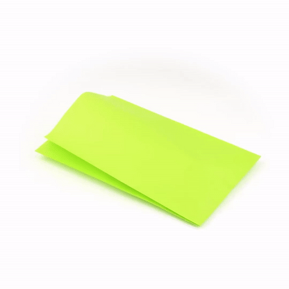 Bag Tek Eco Green Paper French Fry / Snack Bag - 7" x 3" x 11" - 100 count box