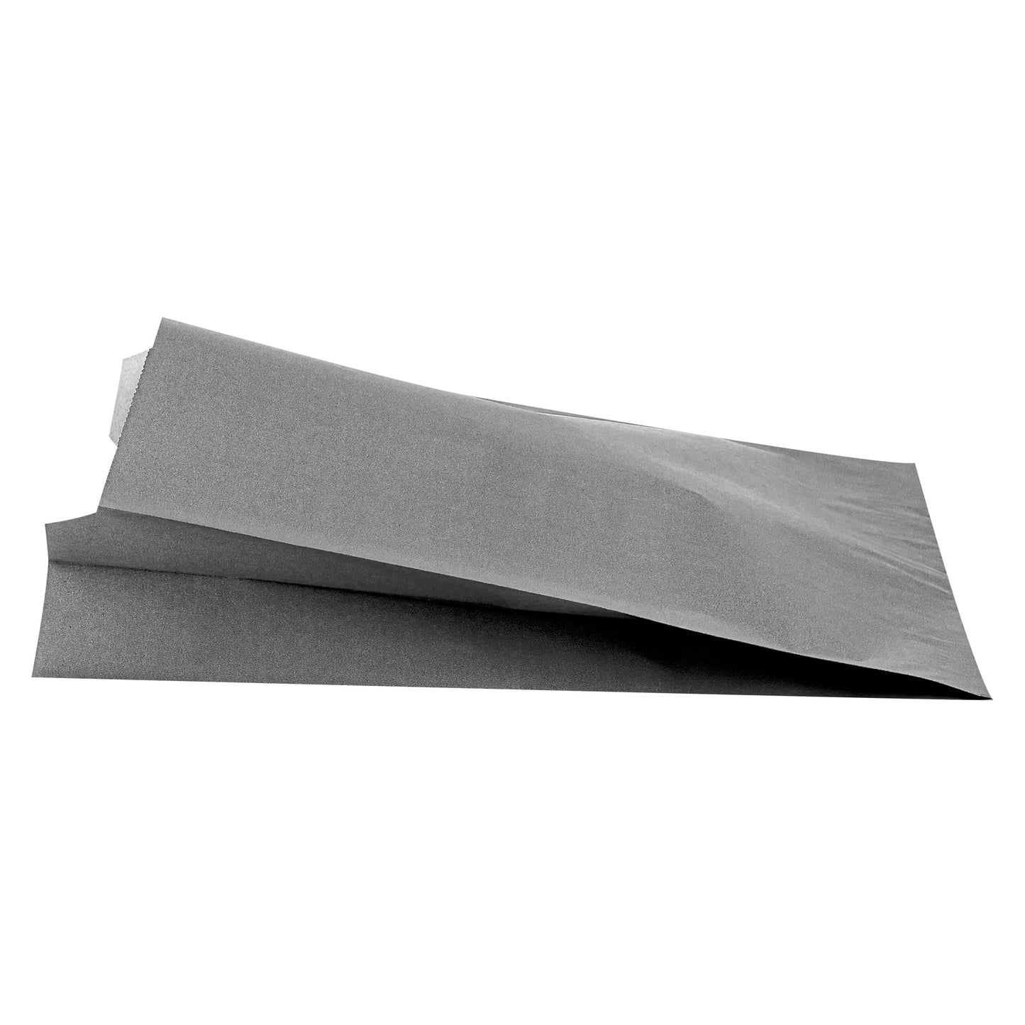 Bag Tek Gray Paper French Fry / Snack Bag - 7" x 3" x 11" - 100 count box