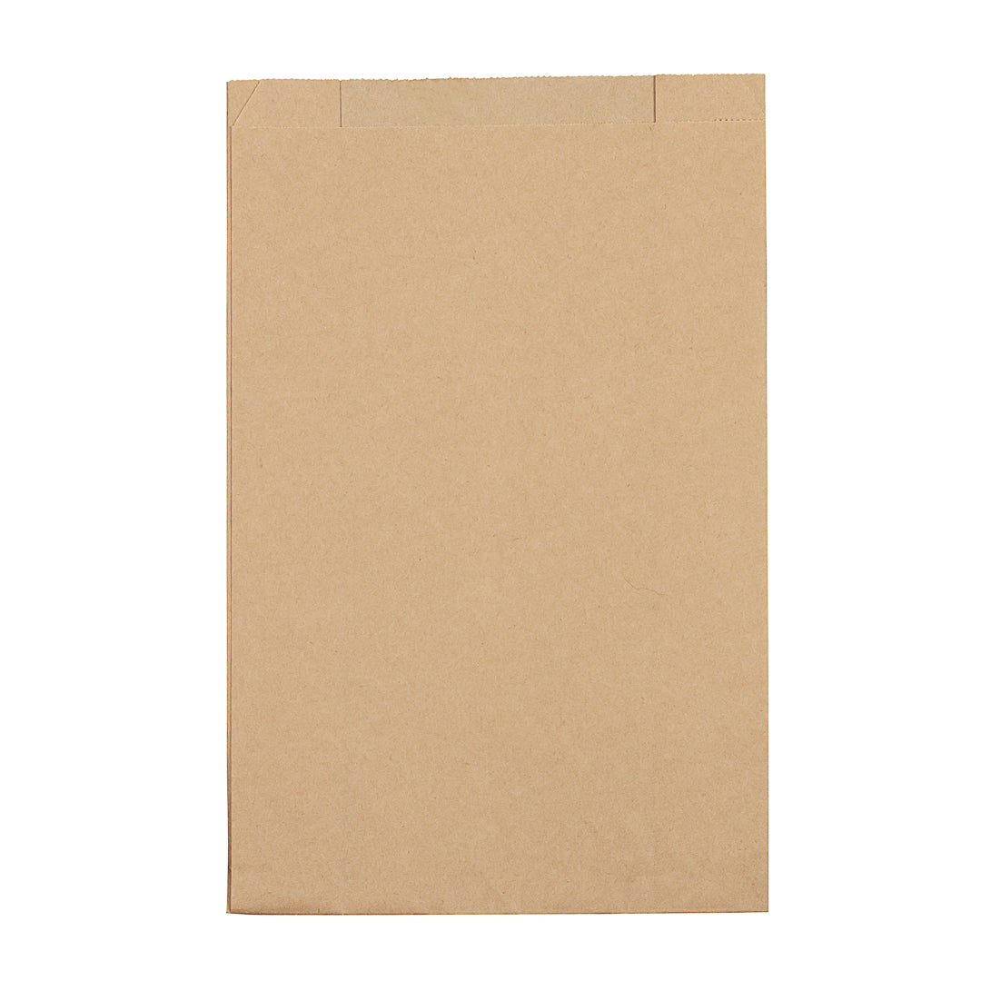 Bag Tek Kraft Paper French Fry / Snack Bag - 7" x 3" x 11" - 100 count box