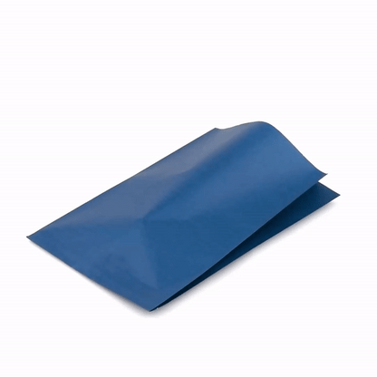 Bag Tek Midnight Blue Paper French Fry / Snack Bag - 7" x 3" x 11" - 100 count box