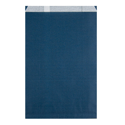Bag Tek Midnight Blue Paper French Fry / Snack Bag - 7" x 3" x 11" - 100 count box