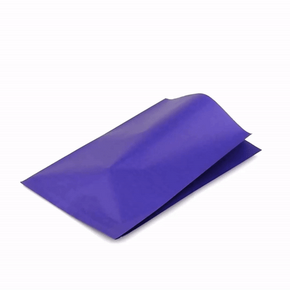 Bag Tek Purple Paper French Fry / Snack Bag - 7" x 3" x 11" - 100 count box