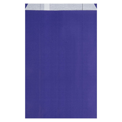 Bag Tek Purple Paper French Fry / Snack Bag - 7" x 3" x 11" - 100 count box
