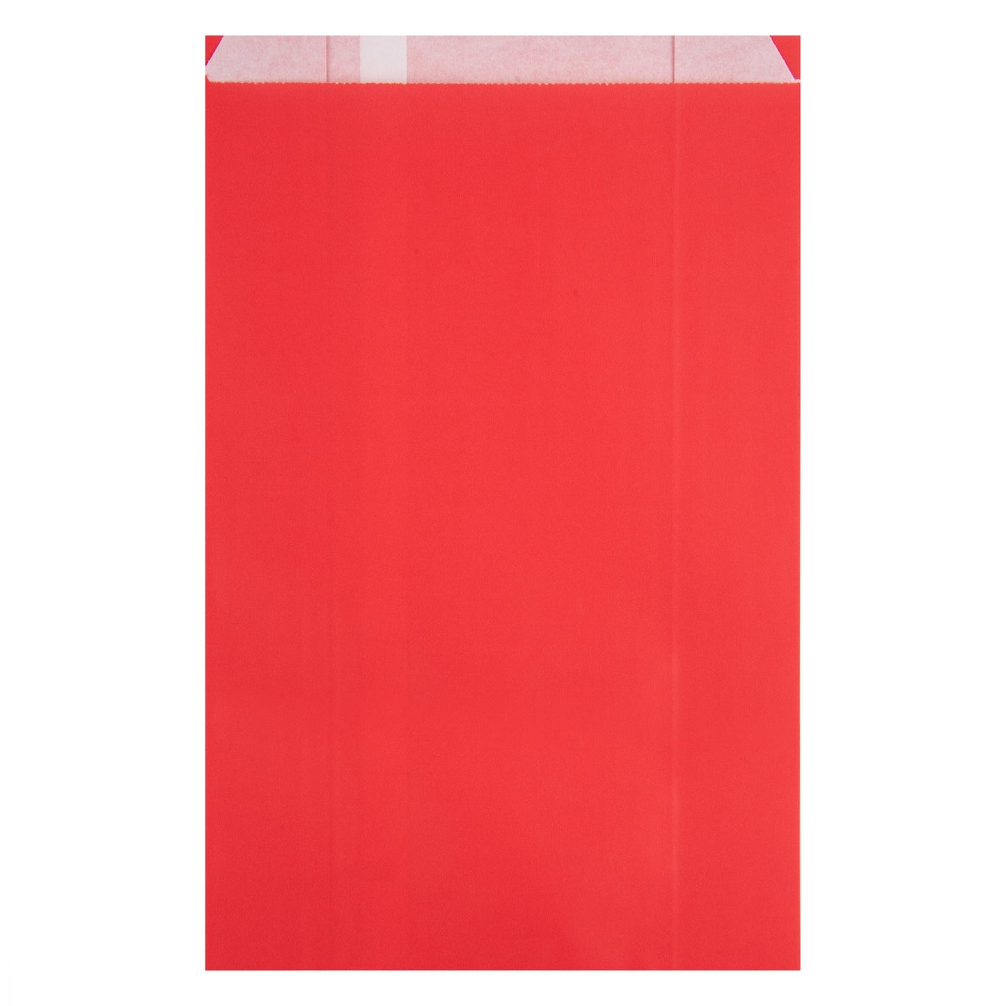 Bag Tek Red Paper French Fry / Snack Bag - 7" x 3" x 11" - 100 count box