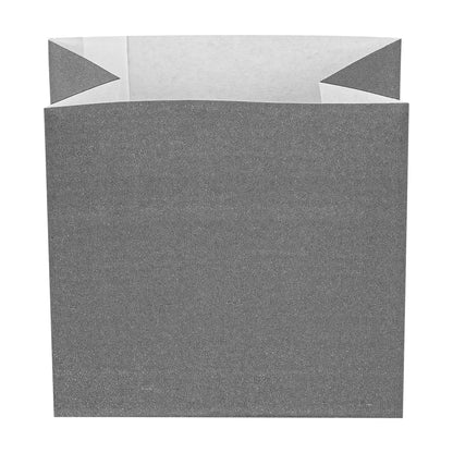 Bag Tek Gray Paper Small Snack Bag - 3 3/4" x 2 1/4" x 3 3/4" - 100 count box