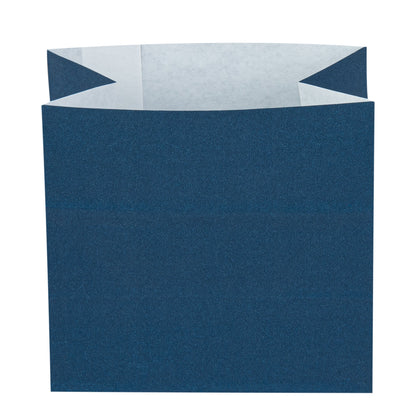 Bag Tek Midnight Blue Paper Small Snack Bag - 3 3/4" x 2 1/4" x 3 3/4" - 100 count box