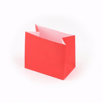 Bag Tek Red Paper Small Snack Bag - 3 3/4" x 2 1/4" x 3 3/4" - 100 count box
