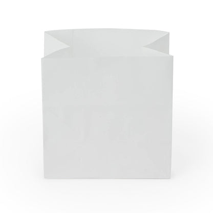 Bag Tek White Paper Small Snack Bag - 4" x 2 1/4" x 3 3/4" - 100 count box