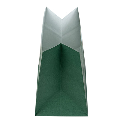 Bag Tek Forest Green Paper Large Snack Bag - 4 1/4" x 2 1/2" x 3 3/4" - 100 count box
