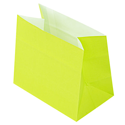 Bag Tek Eco Green Paper Large Snack Bag - 4 1/4" x 2 1/2" x 3 3/4" - 100 count box