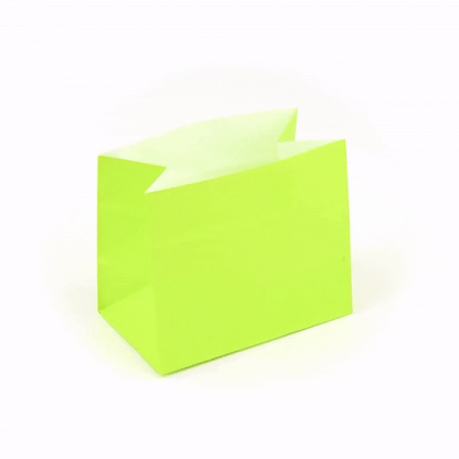 Bag Tek Eco Green Paper Large Snack Bag - 4 1/4" x 2 1/2" x 3 3/4" - 100 count box