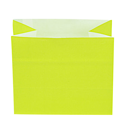 Bag Tek Eco Green Paper Large Snack Bag - 4 1/4" x 2 1/2" x 3 3/4" - 100 count box