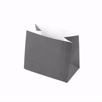 Bag Tek Gray Paper Large Snack Bag - 4 1/4" x 2 1/2" x 3 3/4" - 100 count box
