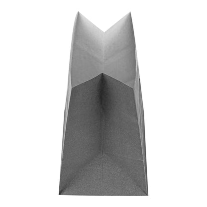 Bag Tek Gray Paper Large Snack Bag - 4 1/4" x 2 1/2" x 3 3/4" - 100 count box