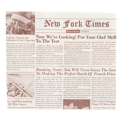Bag Tek Sepia Newsprint Paper Large Snack Bag - 4 1/4" x 2 1/2" x 3 3/4" - 100 count box