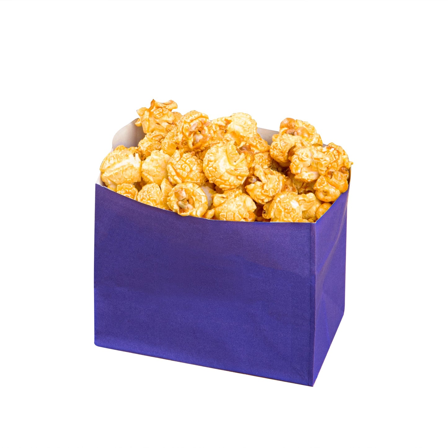 Bag Tek Purple Paper Large Snack Bag - 4 1/4" x 2 1/2" x 3 3/4" - 100 count box