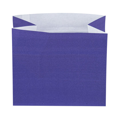 Bag Tek Purple Paper Large Snack Bag - 4 1/4" x 2 1/2" x 3 3/4" - 100 count box