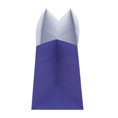 Bag Tek Purple Paper Large Snack Bag - 4 1/4" x 2 1/2" x 3 3/4" - 100 count box