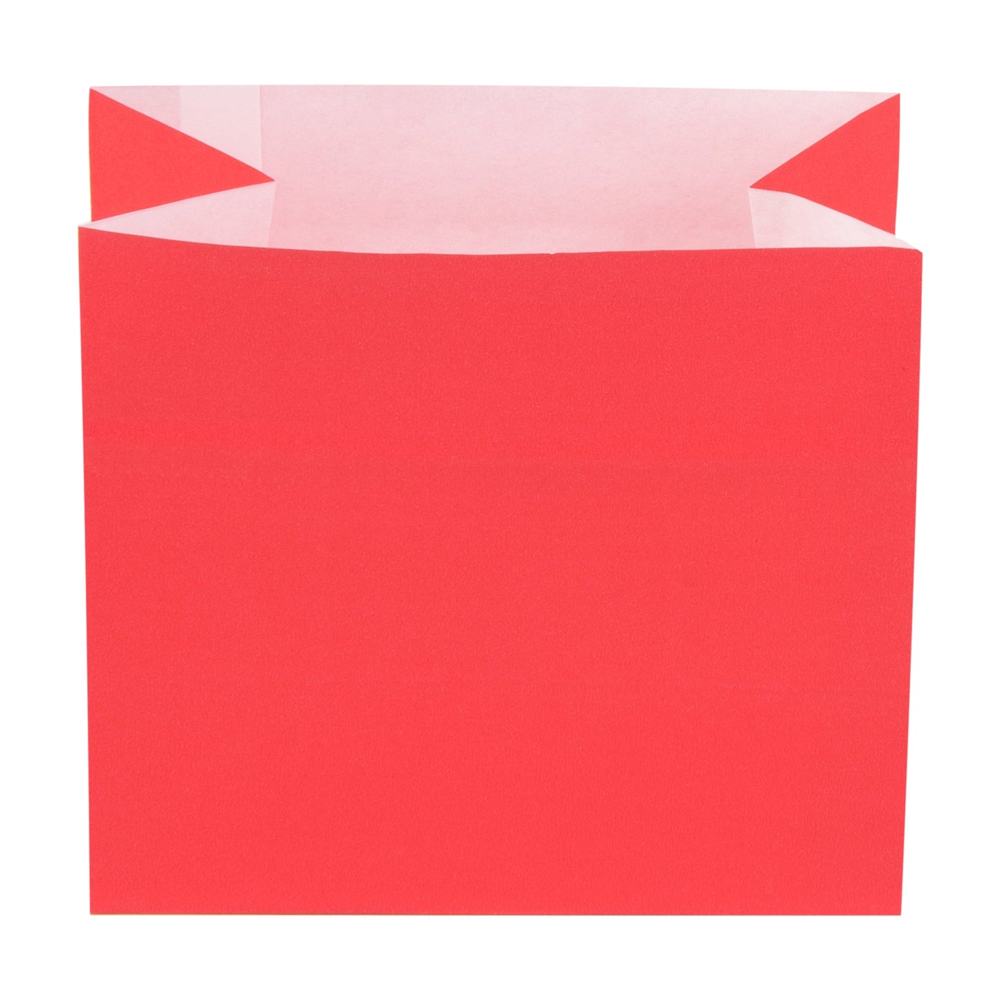 Bag Tek Red Paper Large Snack Bag - 4 1/4" x 2 1/2" x 3 3/4" - 100 count box