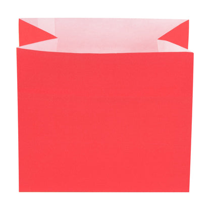 Bag Tek Red Paper Large Snack Bag - 4 1/4" x 2 1/2" x 3 3/4" - 100 count box