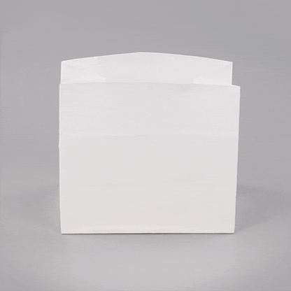 Bag Tek White Paper Large Snack Bag - 4 1/4" x 2 1/2" x 3 3/4" - 100 count box