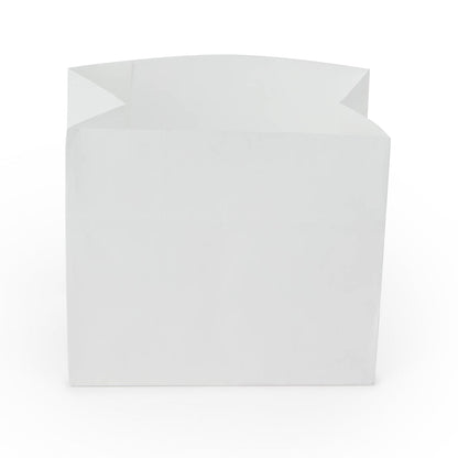 Bag Tek White Paper Large Snack Bag - 4 1/4" x 2 1/2" x 3 3/4" - 100 count box