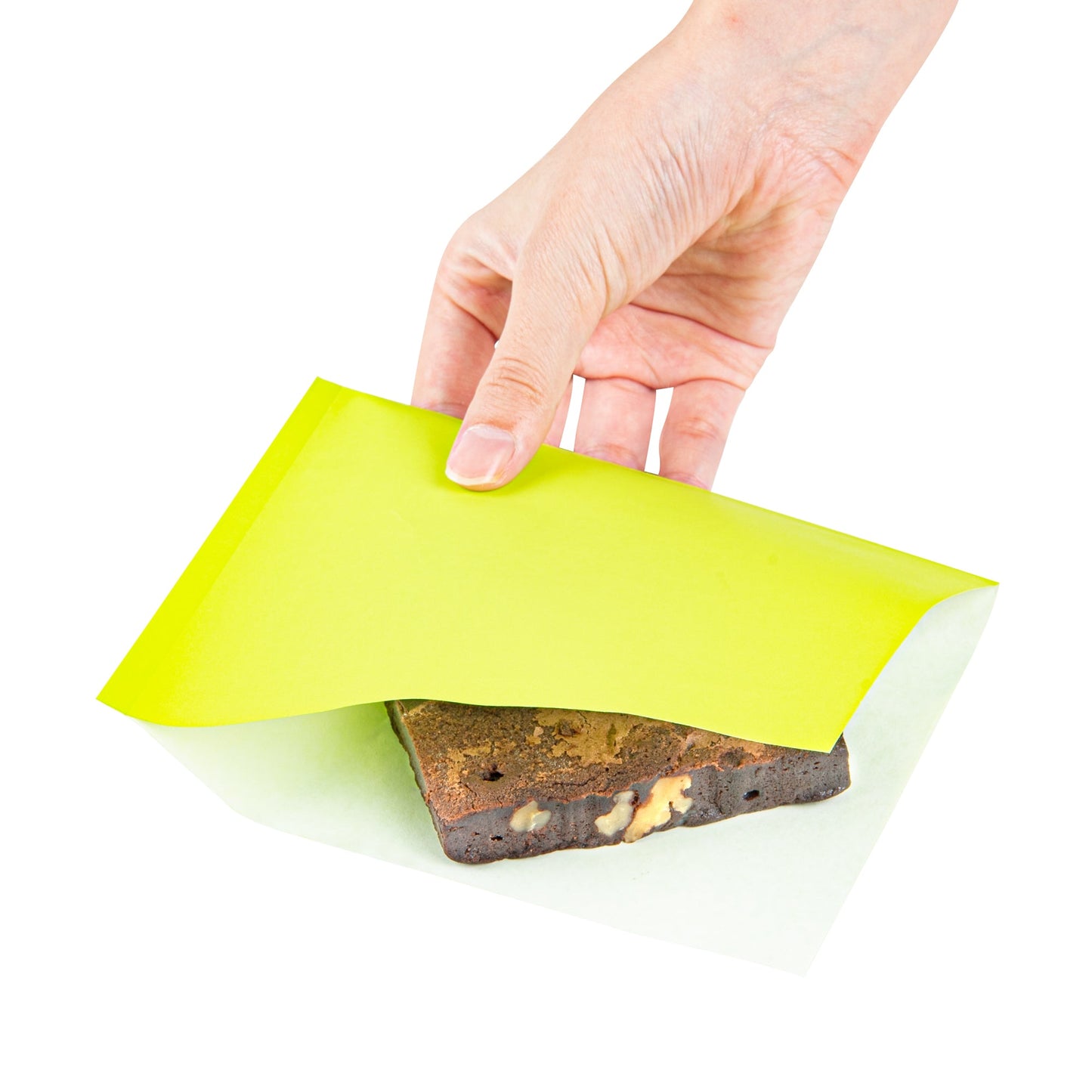 Bag Tek Eco Green Paper Small Double Open Bag - Greaseproof - 6 1/4" x 4 3/4" - 100 count box