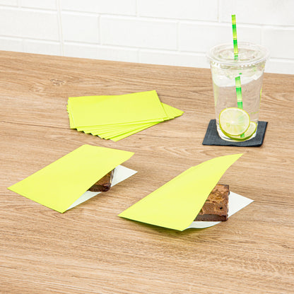 Bag Tek Eco Green Paper Small Double Open Bag - Greaseproof - 6 1/4" x 4 3/4" - 100 count box